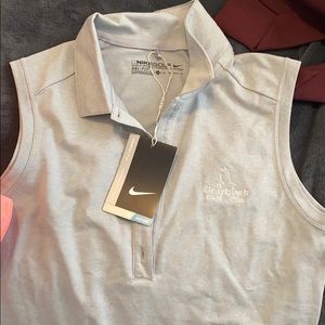 Nike womens golf collard tank top dri fit